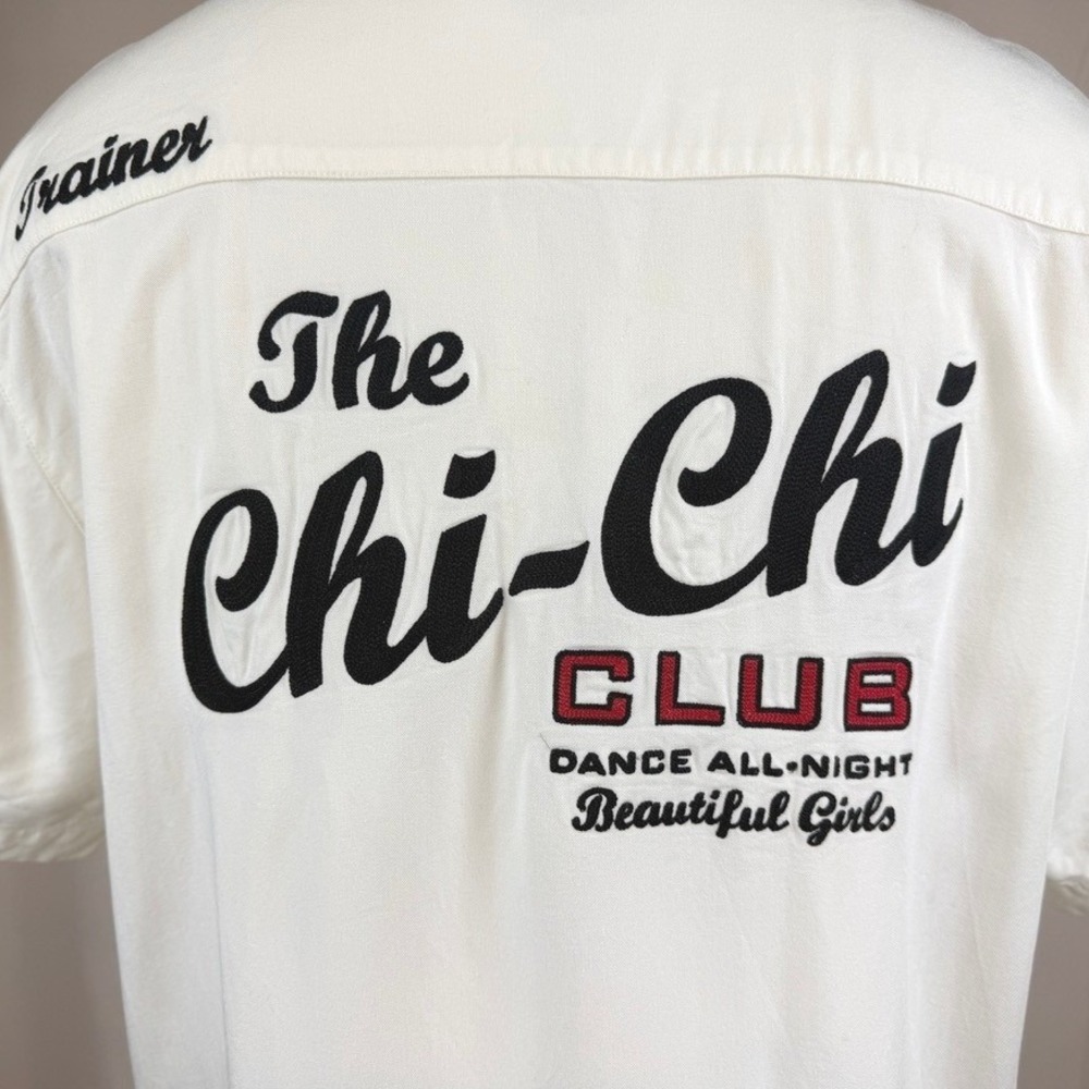 Vintage LUCKY‎ BRAND Mens (S) Bowling Shirt Button Down Chi Chi Rockabilly 90s - Picture 4 of 8